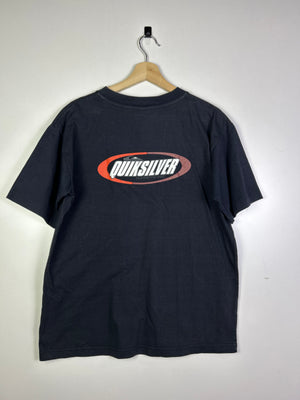 Quiksilver Black Tee Red logo