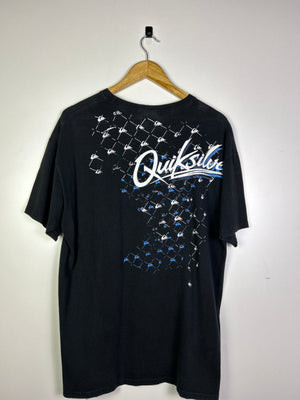 Quiksilver Black Tee Mini Logos