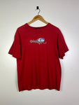 Quiksilver Red Tee Blue Logo